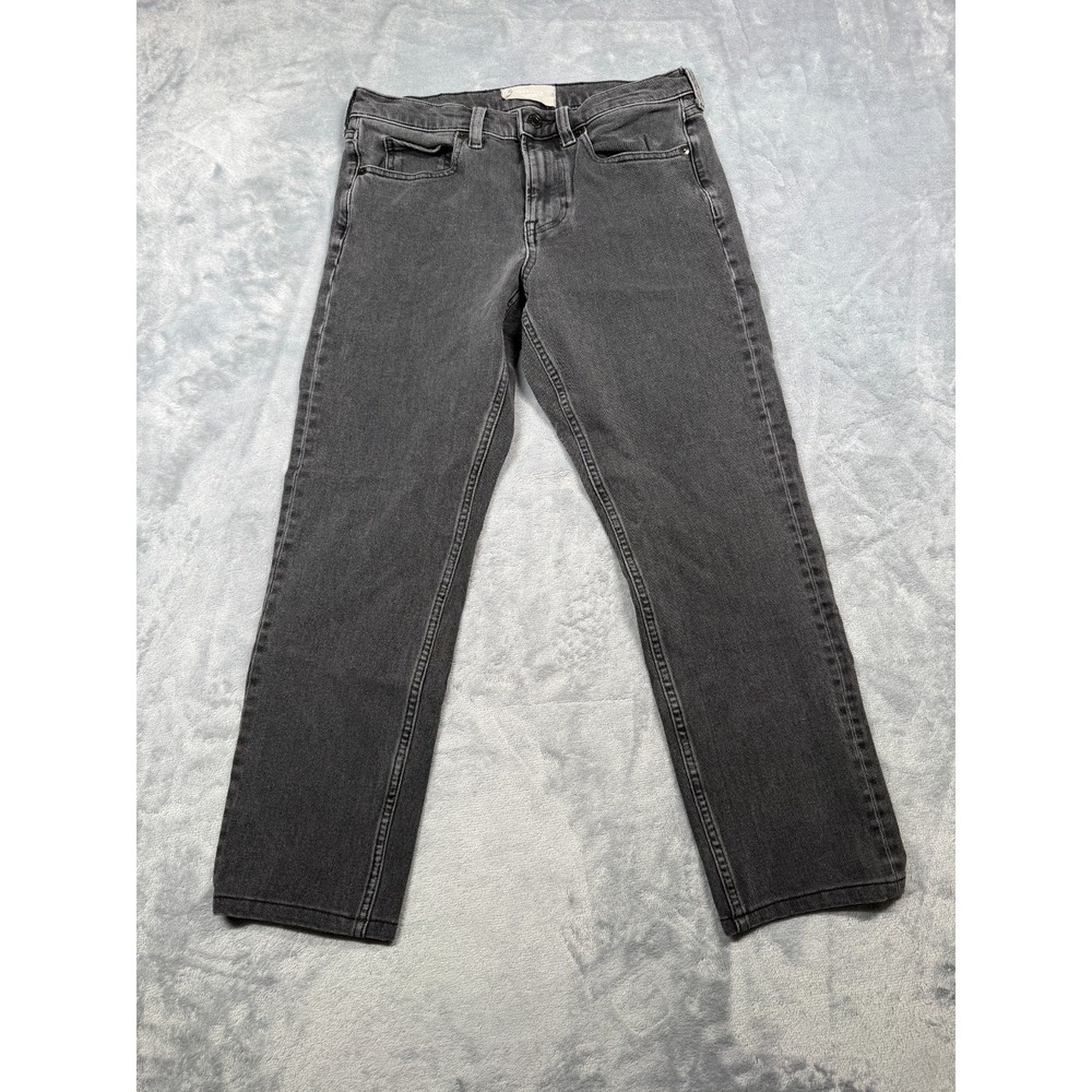 Everlane The Slim 4-Way Stretch Jeans Mens 28x25 Washed Black Straight Leg Denim